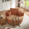 360° Swivel Barrel Chair with Removable Pillows, Oversized Chenille Accent Chair for Living Room Bedroom Office-3irtyhousy - 3 of 4