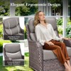 Outdoor Patio Furniture Set with 41" propare  Fire Pit Table - PE Wicker Patio Conversation Sets - 7 Seats Outdoor Sectional Chair Sofa Set - 4 of 4