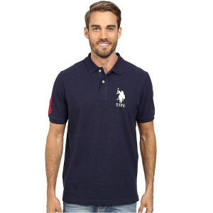 U.S. Polo Assn. Men's Short-Sleeve Polo Shirt with Applique, Casual Summer Slim Fit Polo Shirt with Contrast Color - 1 of 3