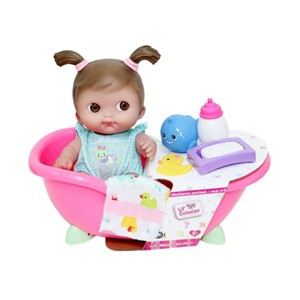 JC Toys Lil' Cutesies 9.5" All Vinyl Washable Doll Bathtub Gift Set - 1 of 4