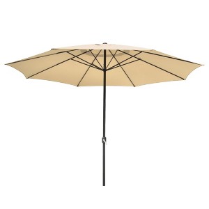 Yescom 13FT XL Large UV 30+ Aluminum Outdoor Patio Umbrella for Table Garden Deck Market Yard Restaurant Hotel Pool Tan - 1 of 4