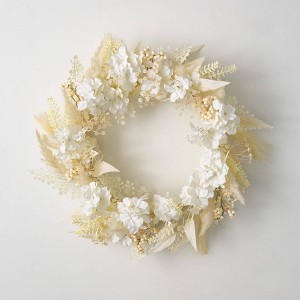 Sullivans Hydrangea Pampas Wreath - 1 of 3