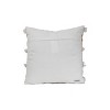 18" x 18" Liza Orange Striped Hand Woven Decorative Indoor/Outdoor Accent Throw Pillow w/ Tied Fringe - 2 of 4
