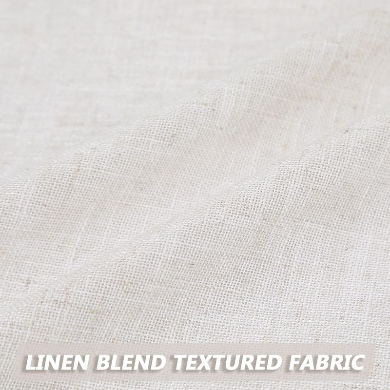 Linen Blend Short Kitchen Curtains for Small  Windows, 4 of 7