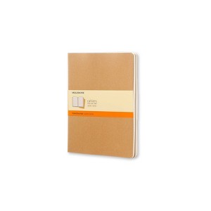 Moleskine Ruled Journal XL Cahier Kraft Brown: Soft Cover, 7.5x9.75", 120 Pages, Pocket, Perforated, FSC Certified - 1 of 4