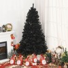 NAYSAYE 7ft Artificial Christmas Tree Unlit Douglas Fir with 1346 Realistic Branch Tips for Halloween and Holiday Decor, Black, 50.5"*50.5"*82.8" - 2 of 4