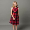 Hope & Henry Girls' Sleeveless Pleated Party Dress with Waist Sash, Kids - image 2 of 4