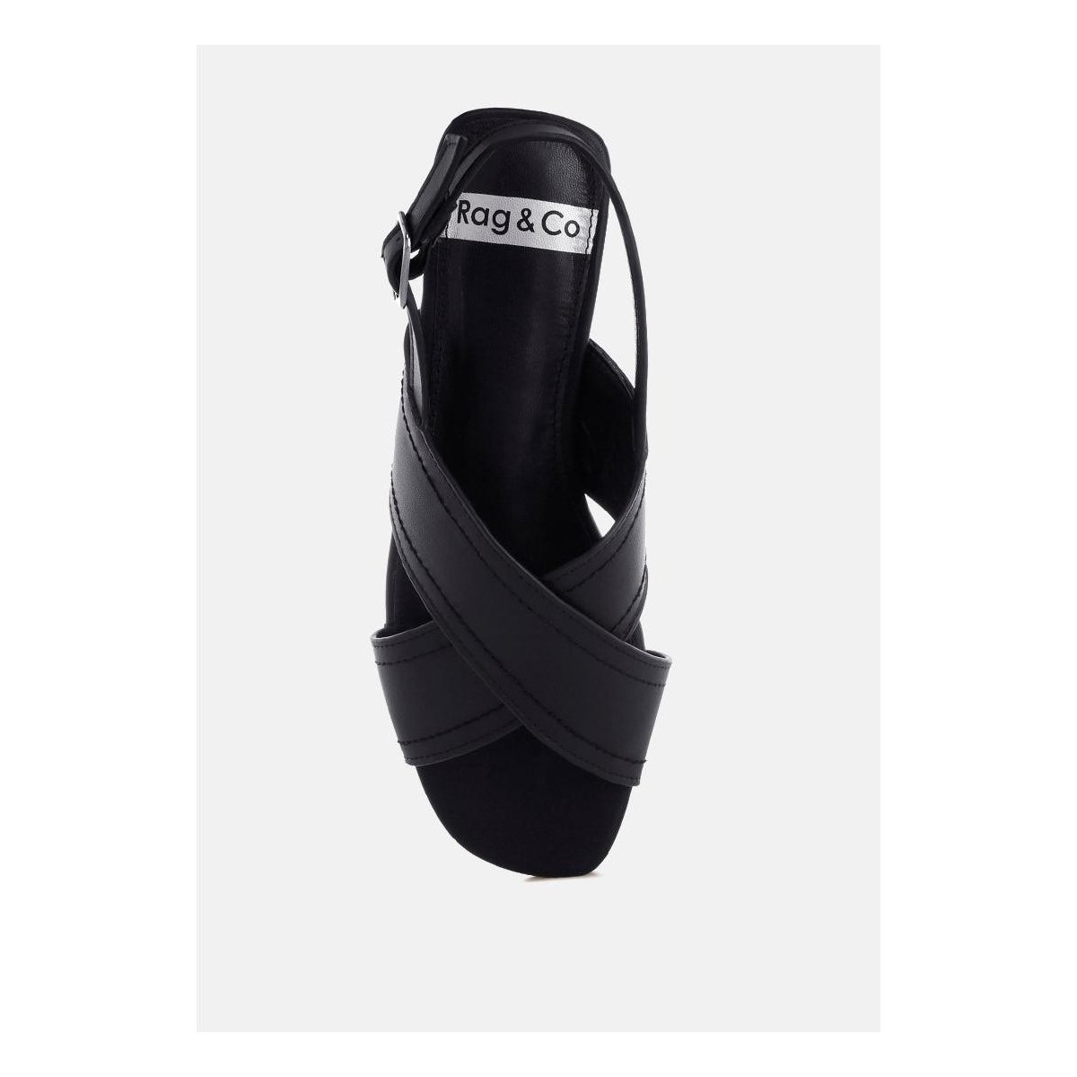 Обувь Rag & Co Womens Jamon Classic Cross-Strap Buckled Flats 9 — фото 4