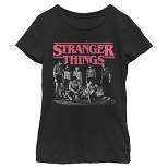 Girl's Stranger Things Title Logo Faded T-Shirt