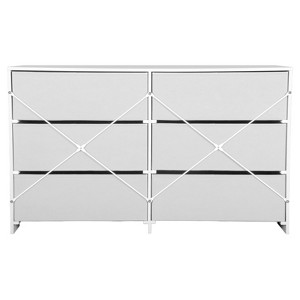 Okak Modern 5/6/8-Drawer Dresser Featuring Large Fabric Drawers Water-Resistant Wooden Top for Display, Perfect for Organizing in Small Rooms - 1 of 4