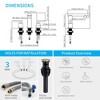 Two-Handle Widespread Bathroom Sink Faucet with 3-Hole Installation and 360� Swivel Spout - 4 of 4