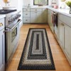 Indoor Modern Imitation Weaving Textured Area Rugs for Bedroom Living Room Abstract Easy Care Washable Soft Low Pile Non Slip Carpet - 4 of 4