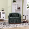Okak Modern Accent Chair Swivel, Comfy Round Accent Sofa Chair for Living Room, 360 Degree Swivel Barrel Club Chair - 2 of 4
