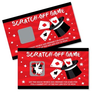 Big Dot of Happiness Ta-Da, Magic Show - Magical Birthday Party Game Scratch Off Cards - 22 Count - 1 of 4