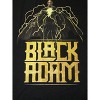 Black Adam with Gold Effect Logo Black T-Shirt Toddler Boy to Youth Boy - image 2 of 2