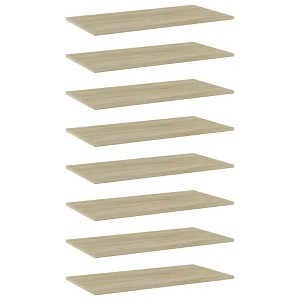 Jinxuny Bookshelf Boards 8 pcs Sonoma Oak 31.5"x15.7"x0.6" Chipboard - 1 of 4