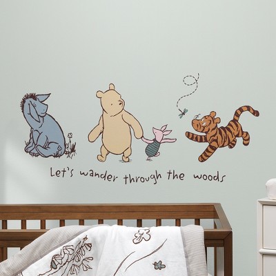 Winnie The Pooh Pastel Disney Baby Peel & Stick Room Wall Stickers Deor Decal 