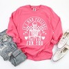 Simply Sage Market Valentine Feelings Skeleton Garment Dyed Long Sleeve - 2XL - Crunchberry - 3 of 4