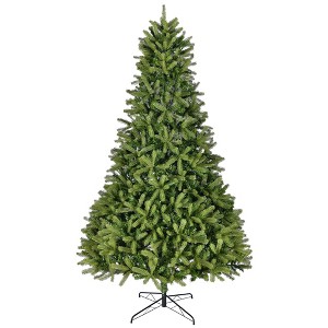 Artificial Christmas Tree, Unlit Premium Spruce Xmas Tree with 2576 Mixed PE PVC Tips, Hinged Design, Easy Assembly, Foldable Metal Stand, Green - 1 of 4