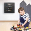 Americanflat 14x14 Minifigure Display Case with Polished Plexiglass - Holds 28 Minifigures - Wall-Mounted Display Case for Small Collectibles - Black - 4 of 4