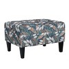 Classic Upholstered Ottoman with Cushioned Top,Velvet Ottoman,Ottoman Bench,Comfortable Living Room Furniture-Maison Boucle - 3 of 4