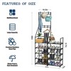 DOMETOUR Entryway Coat Rack,Hall Tree Storage Shelf,Easy Assembly,with 5-Tier Shelf for Storage Shoes,Clothes,Black - 4 of 4
