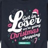 Men's - Mean Girls - Get In Loser Christmas Shopping Graphic Fleece Sweatshirt - 2 of 4
