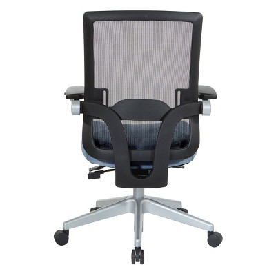 Blue Fabric Executive Mesh Swivel Office Chair