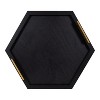 Kate and Laurel Halsey Tray, 22x19, Black - 4 of 4