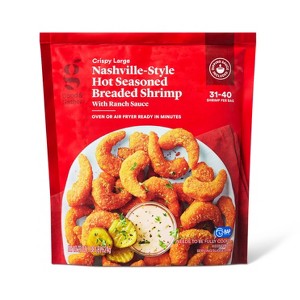 Nashville Hot Seasoned Breaded Shrimp - Frozen - 22oz - Good & Gather™ - 1 of 3