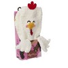Memoi Women's Plush Chicken-Themed Embellished Crew-Length Lounge Sock White One Size - 4 of 4
