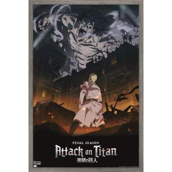 Quadro Attack On Titan Poster 3 Temporada 23x33cm