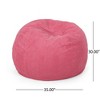 KWPZQEB Classic Bean Bag Chair with Foam Filler, Comfy Plush Fabric Gaming Bean Bag Chairs, Round Sofa for Living Room, Bedroom, College Dorm - 3 of 4