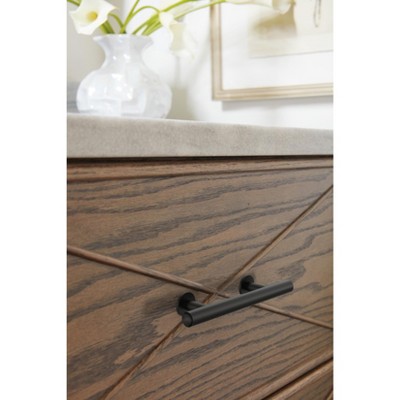 Matte Black 3" Modern Cabinet Pull with Mounting Hardware
