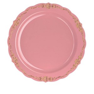 Exquisite Victorian Design Plates Holiday Plate Wedding Plate- 60 Count - 1 of 4