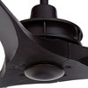 52" Casa Vieja Modern Indoor 3 Blade Ceiling Fan with Remote Matte Black for Living Room Kitchen Bedroom Family Dining Home Gazebo - 3 of 4