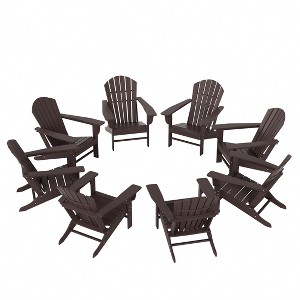 WestinTrends Dylan HDPE Outdoor Patio Adirondack Chair (Set of 8) - 1 of 4