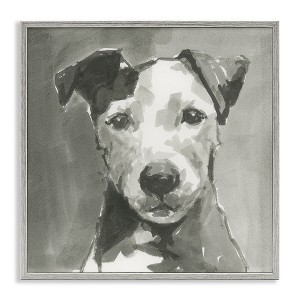 Stupell Industries Muted Dog with Quiet Expression, 24" x 24" - 1 of 4