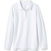 Lands' End School Uniform Kids Long Sleeve Feminine Fit Mesh Polo Shirt - 2 of 3