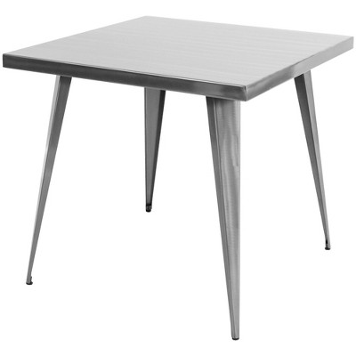 NicBex Dining Table Square Kitchen Table Industrial Dining Table in Antique for Dining Room