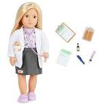 Our Generation Noemie with Plush Hamster 18" Pet Care Vet Doll