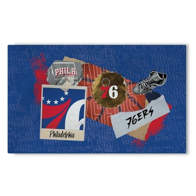 NBA Philadelphia 76ers Display Washable Rug 32 x 62 Inches