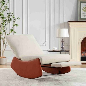 CAVINAS Rocking Chair with Comfortable Cushion,Modern Accent Reading Chair,Upholstered Lounge Chair for Living Room - 1 of 4