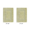 Lux Premium 100% Cotton Tufted Solid Reversible 2 PC Bath Rug Set – Ultra-Soft, Water-Absorbent, Durable, Machine Washable Bathroom Rug - 2 of 4