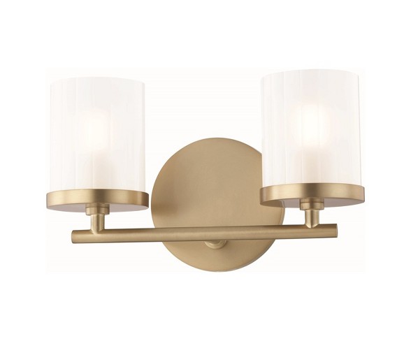 2pc Ryan Bath Light Brass - Mitzi by Hudson Valley