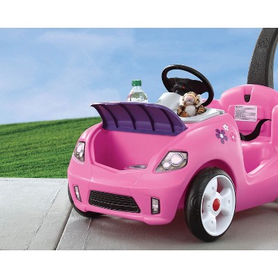 Step2 Toddler Children Whisper Ride On II Cruiser Car Buggy Push Pull Toy, Pink