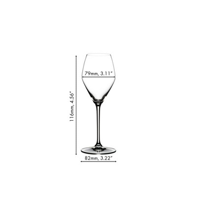 Clear Crystal Diamond-Shaped Riesling Wine Glass Set of 4