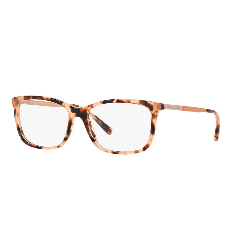 Michael Kors MK 4030 3162 Womens Rectangle Eyeglasses Pink Tortoise 52mm, 1 of 4