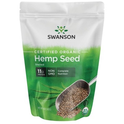 Swanson Certified Organic Hemp Seed Shelled.
