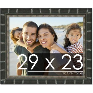 PosterPalooza | 29x23 Modern Bamboo Picture Frame, UV Acrylic, 5 Finishes - 1 of 4
